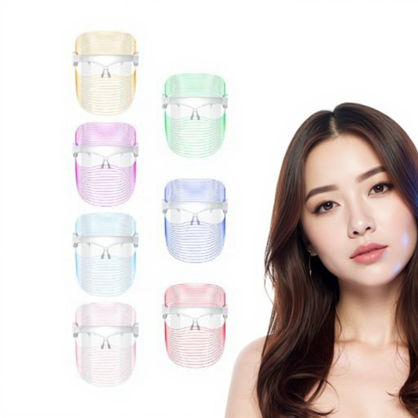 Red-Green-Blue-Yellow (RGBY) Light Therapy Mask